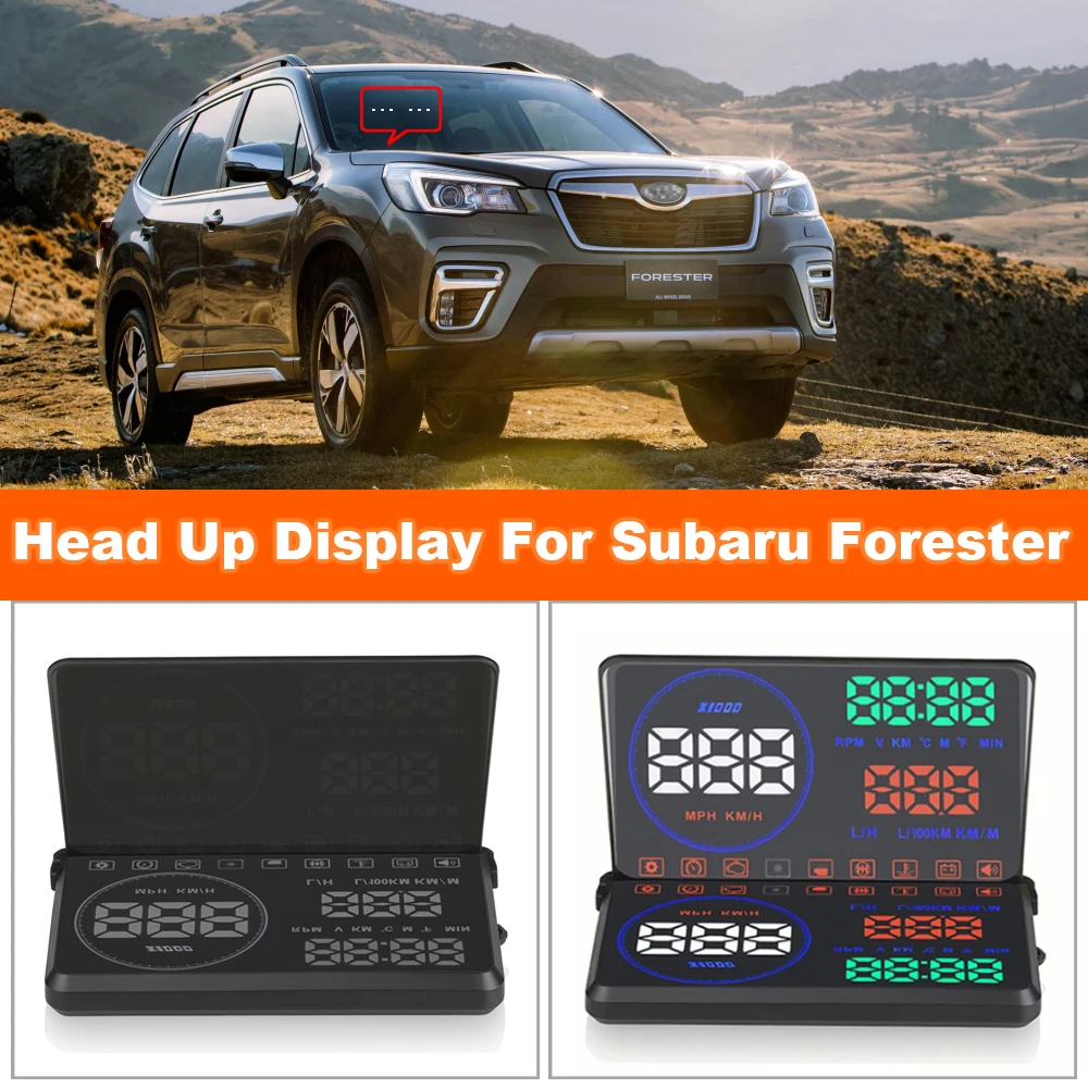 

HUD Head Up Display For Subaru Forester SJ/SK 2014-2017 2018 2019 2020 2021 Car Electronic Accessories OBD2 Windshield Speed