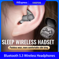 Invisible Sleep Headphones Mini Bluetooth 5.3 Earphones ENC Noise Cancelling Earbuds HiFi Stereo Sports Wireless Headsets