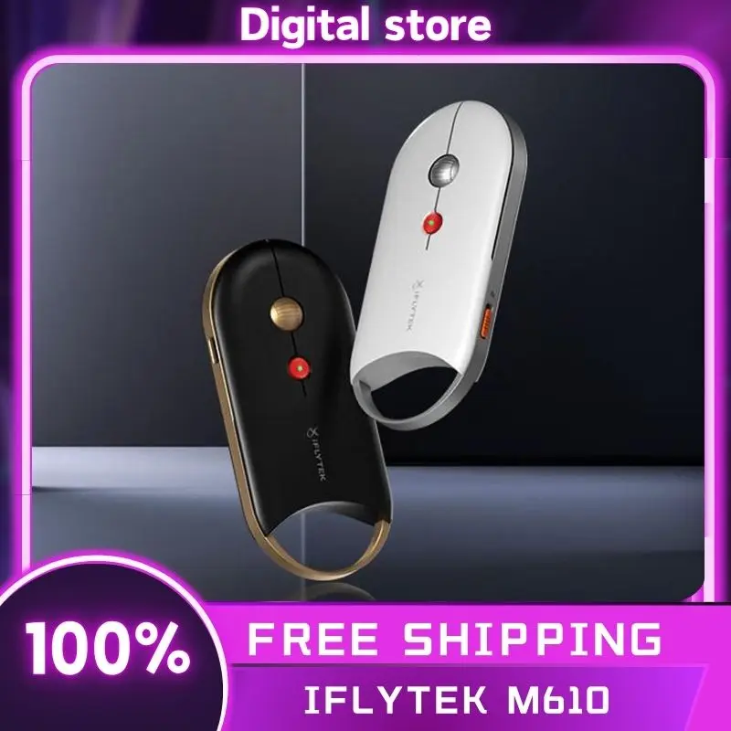 iFlytek M610 Mouse AI Intelligent voice Mouses Portable Bluetooth Dual Mode Mouse Lightweight and Ultra-thin Custom Mouse Gift