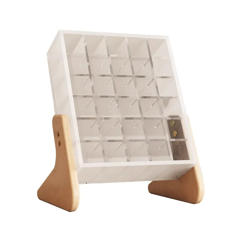 

Desktop lipstick storage box transparent acrylic