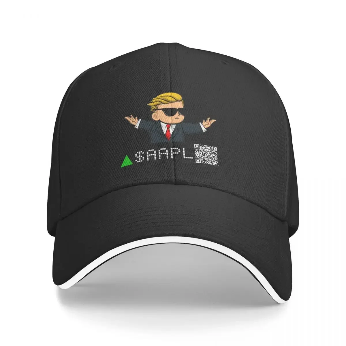 

wallstreetbets - Apple $AAPL - QR Code - Google Finance Baseball Cap Beach Kids Hat Golf Hat Men's Caps Women's