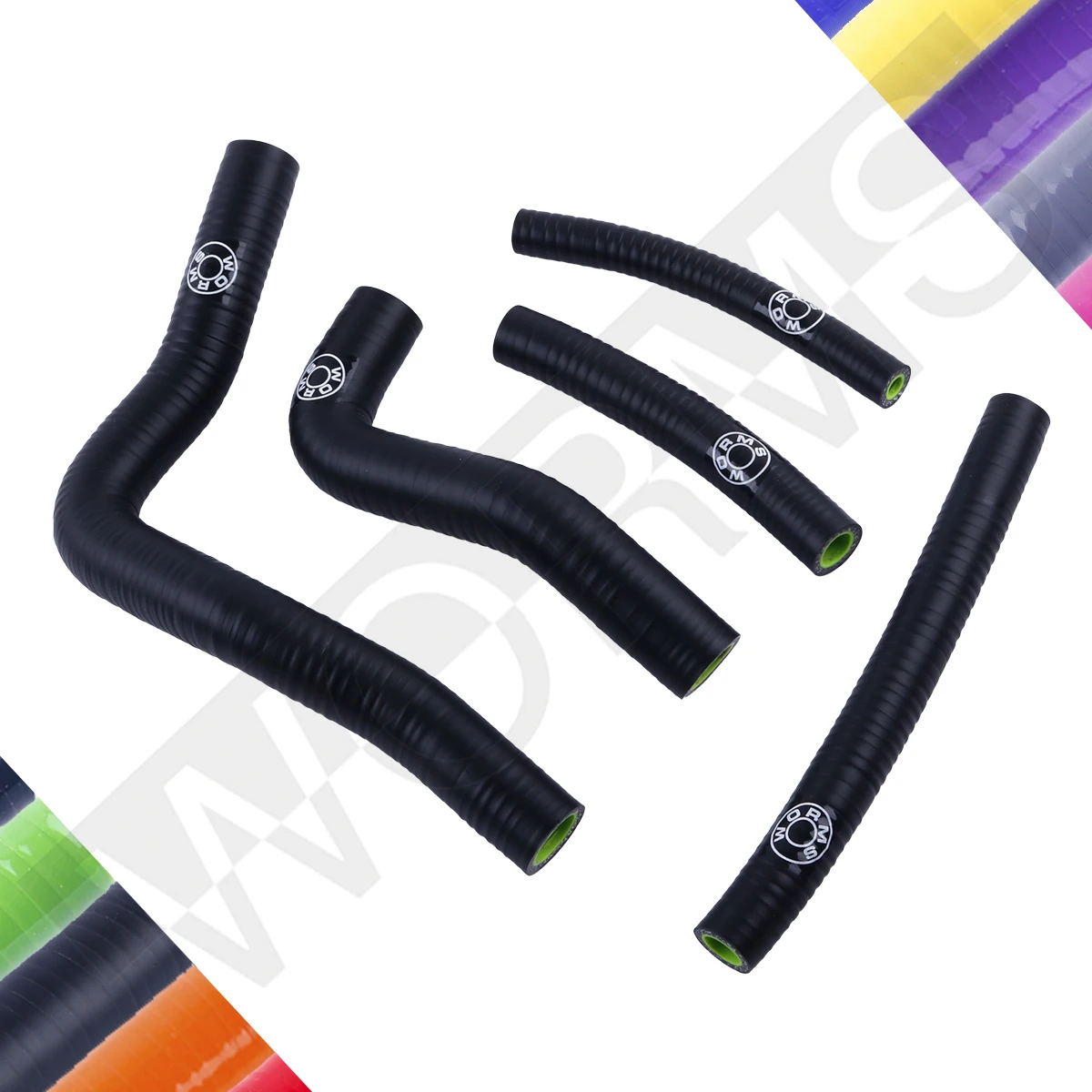 For 1996-2000 Suzuki RM125 RM 125 1997 1998 1999 Silicone Radiator Coolant Hose Kit