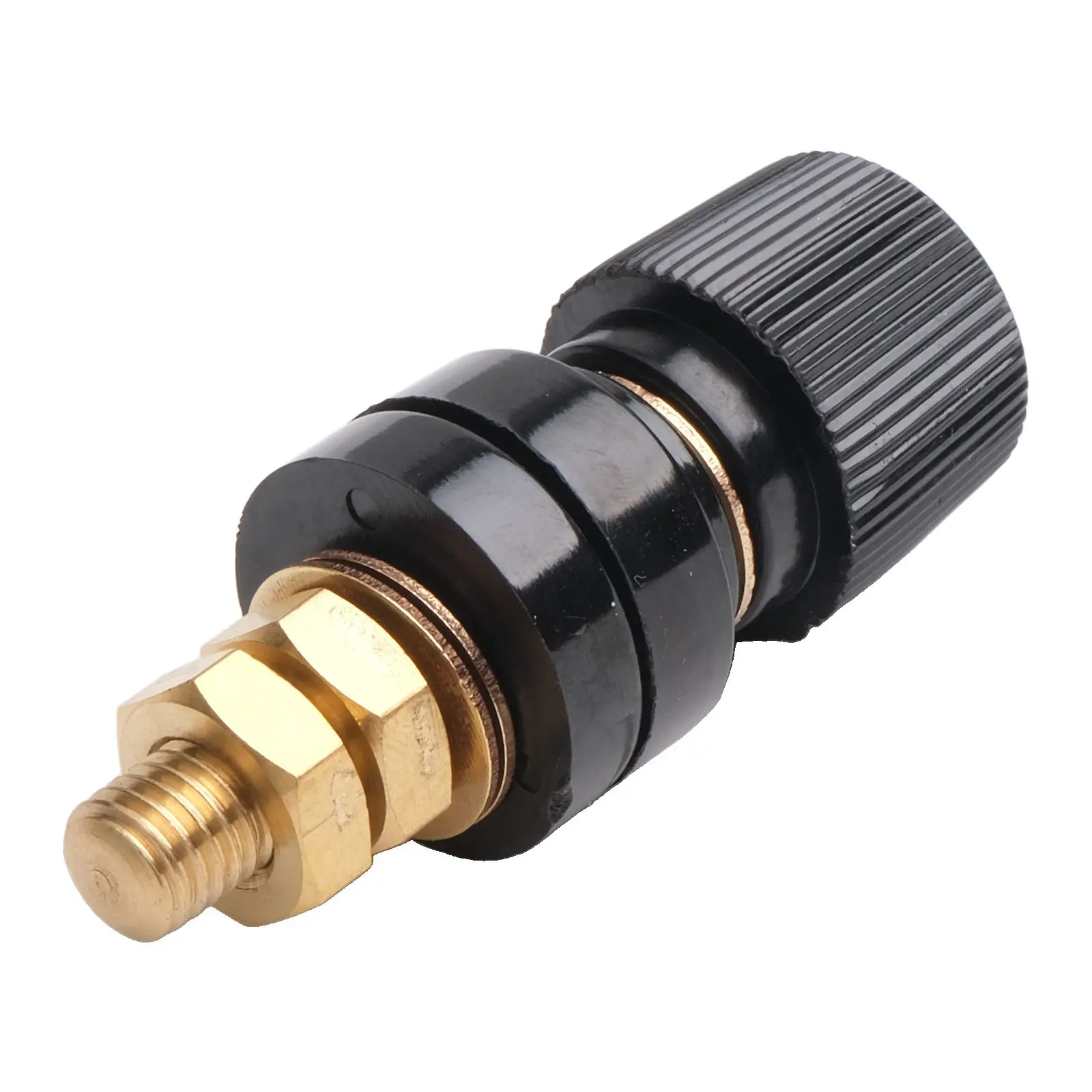 300A Rated Brass Binding Posts for m10 Thread 555 Type Pair for Welding Machines and Charging Generator Electrical Systems