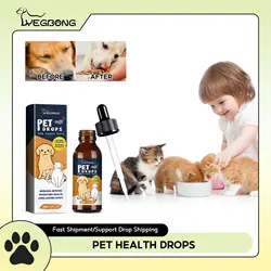 Pet Health Drops Dogs Regulate Stomach Vomiting Stomach Protection Cats Calm down Anxiety Relief Pet Probiotics Digestive Drop