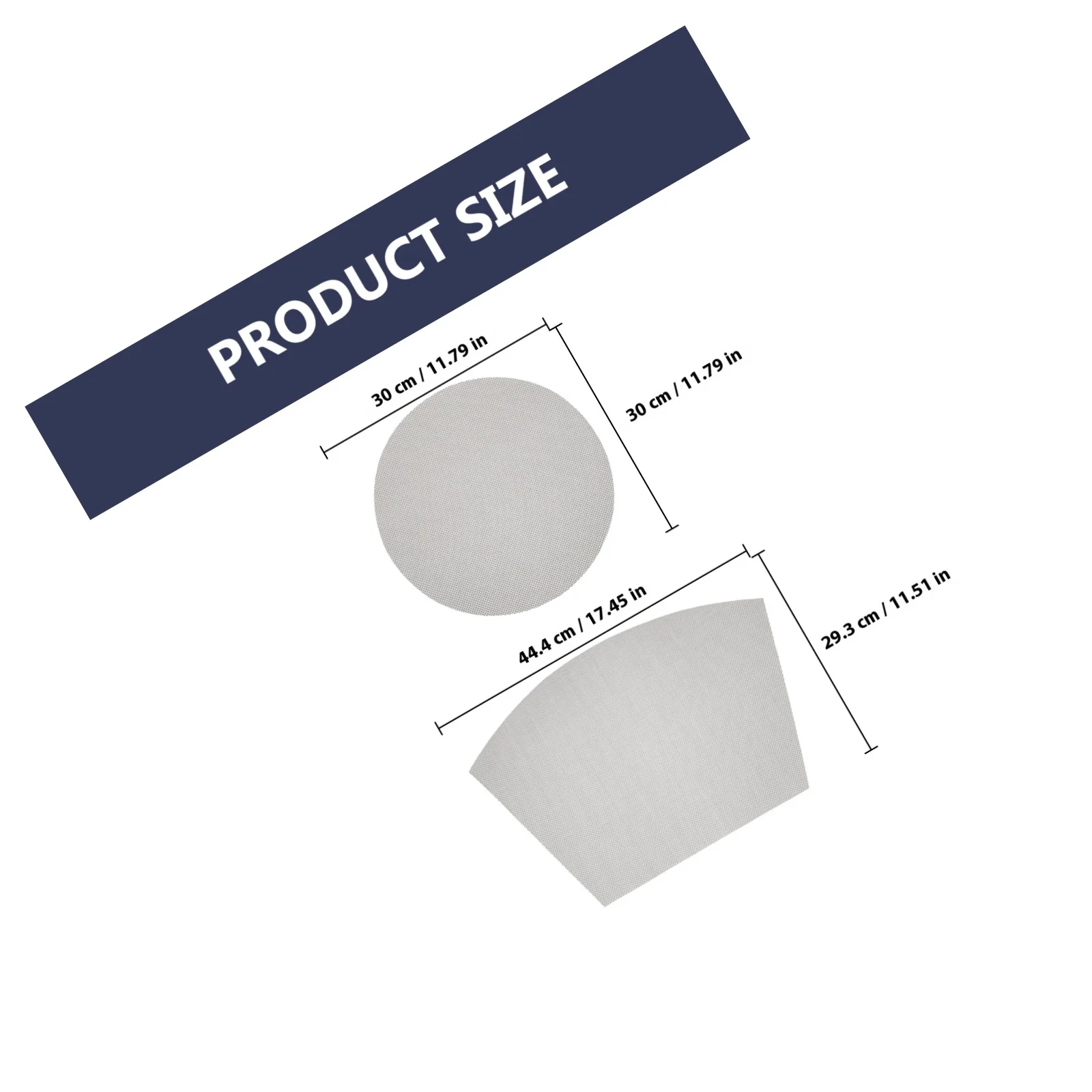 7Pcs PVC Placemats Table Mats Heat Resistant Decorative Dining Table Set Washable Small Round Place Mats for Home Restaurant