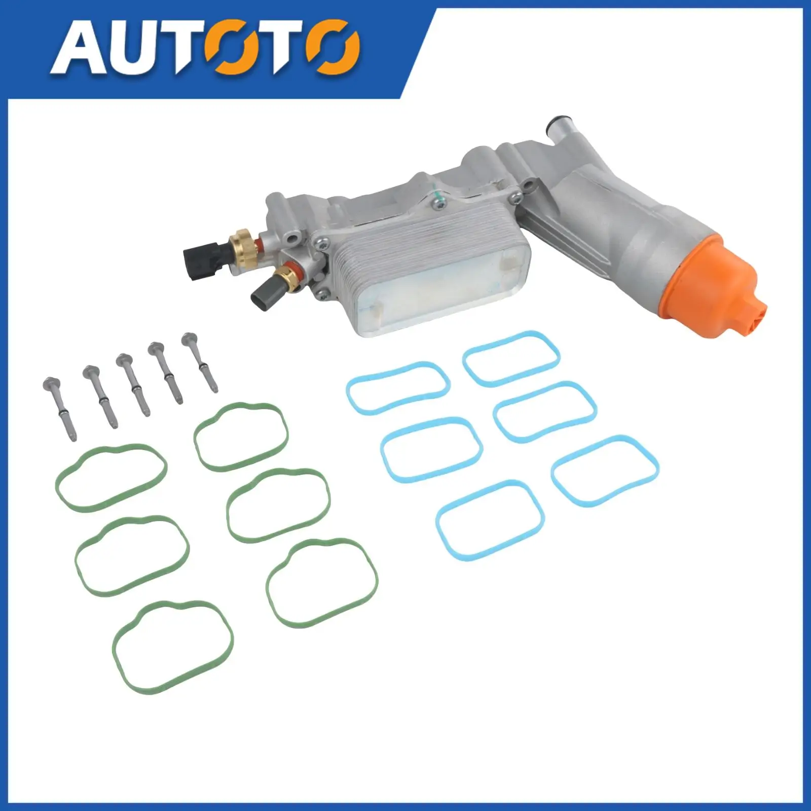 

1set Car Oil Filter Housing Kit OE# 5184294AC,7B0115401,5184294AC For 2018 Jeep Wrangler JK 926-959-BK Dorman Car Repair Part