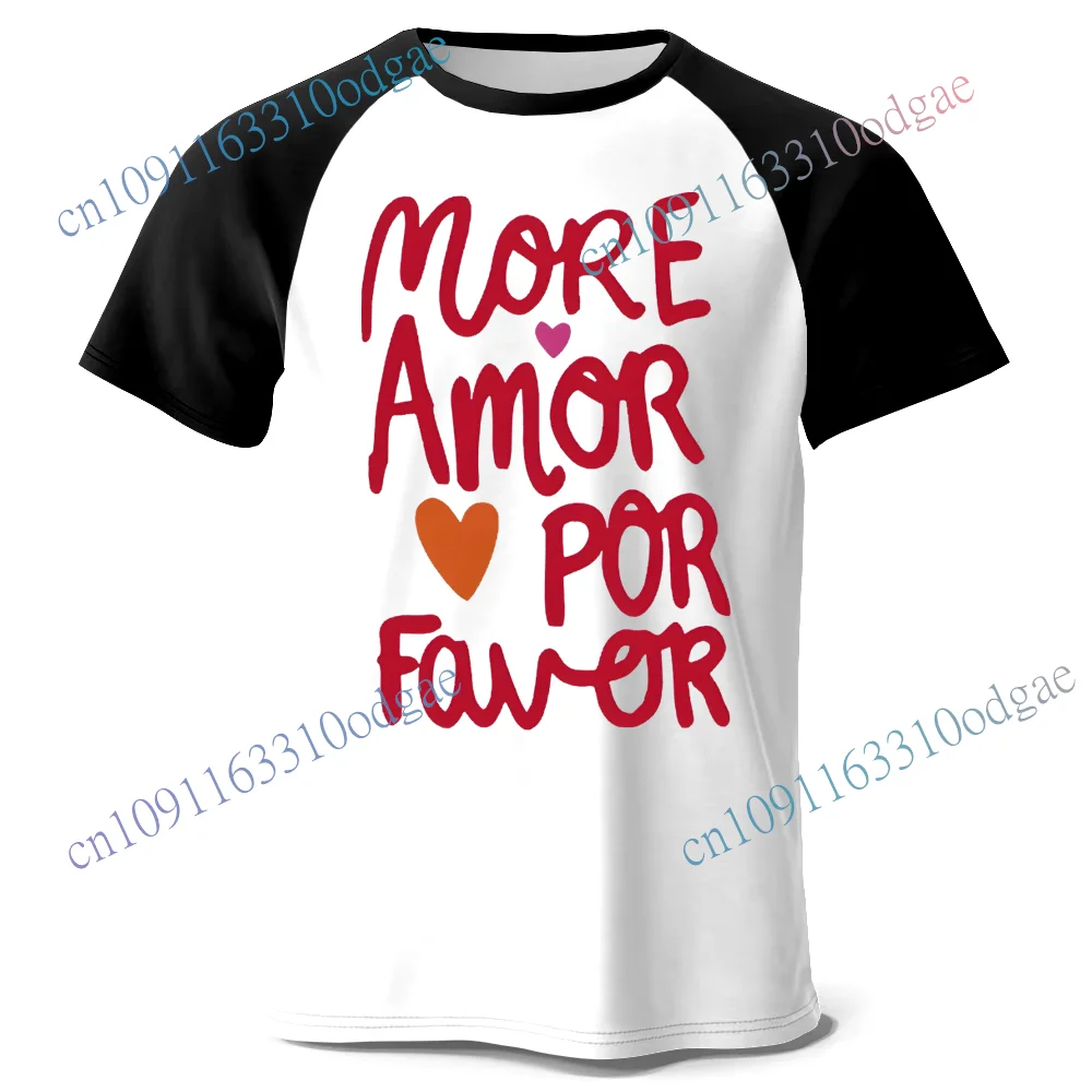 

Love Heart Letter Graphic Women's T Shirts Casual Crew Neck Short Sleeve Top Creative Simplicity Summer Cotton Men's Tees Motor