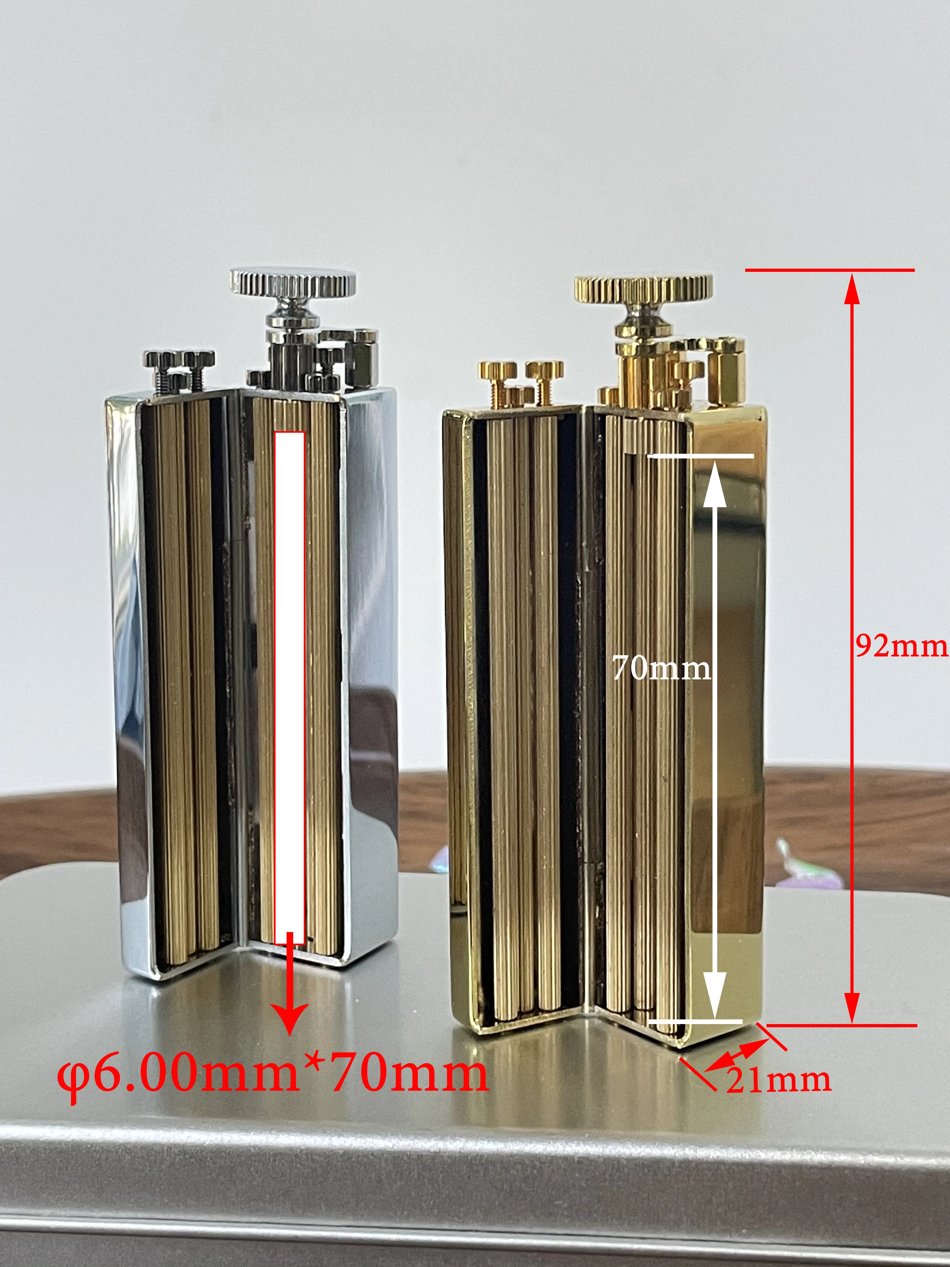 φ6mm Classic Solid Brass Cigaretts Rolling Machine Slim Smoke Hand Manual slim Tobacco Roller Handmade Can Fit 70mm Rollie Paper