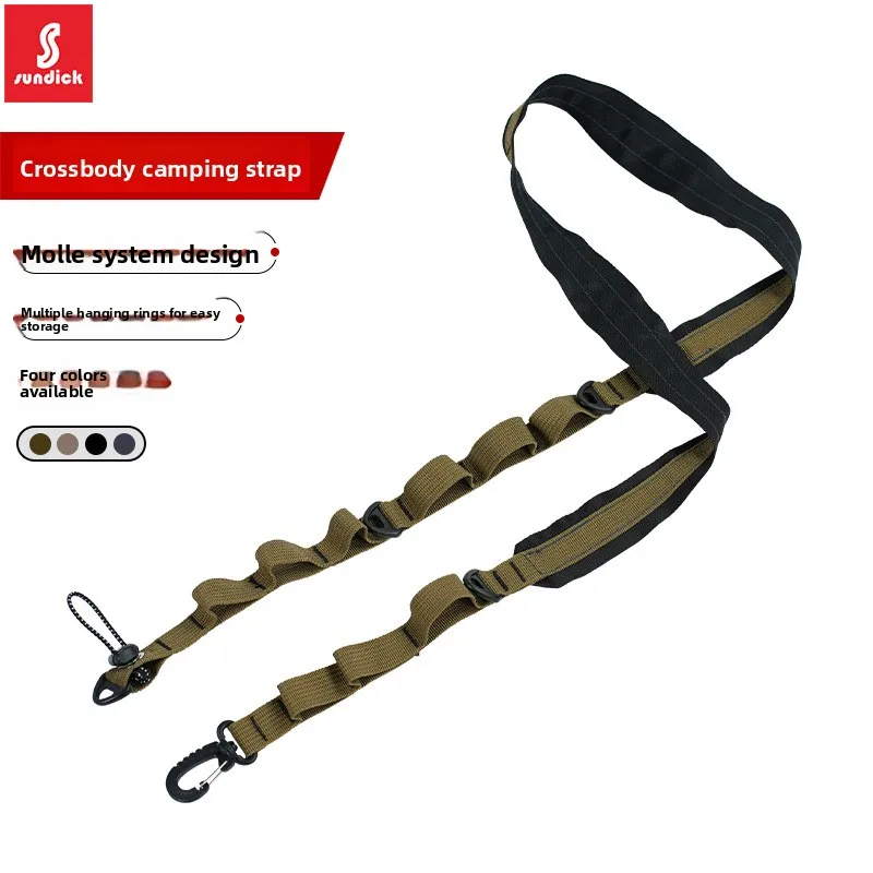 

Mountain guest outdoor camping multi-functional satchel shoulder messenger bag lanyard, multi-purpose water bottle lanyard