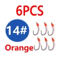6pcs size 14 Orange