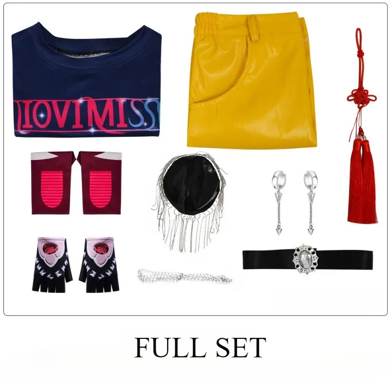 l2025l Neue Heiße Film K-Pop Dämon Jäger Cosplay Kostüm Mira Top Rock Set Halloween-Party Requisiten Bühne Zeigen zubehör