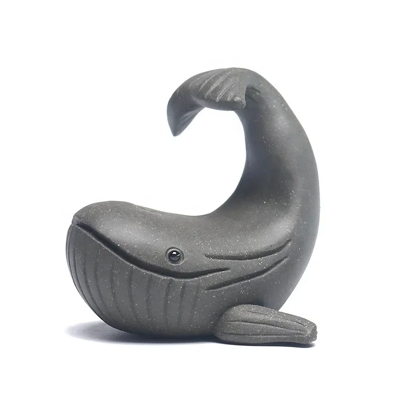 Wholesale Whale Tea Pet Purple Clay Zisha Pets Tea Ceremony Desk Pet For Tea Lover