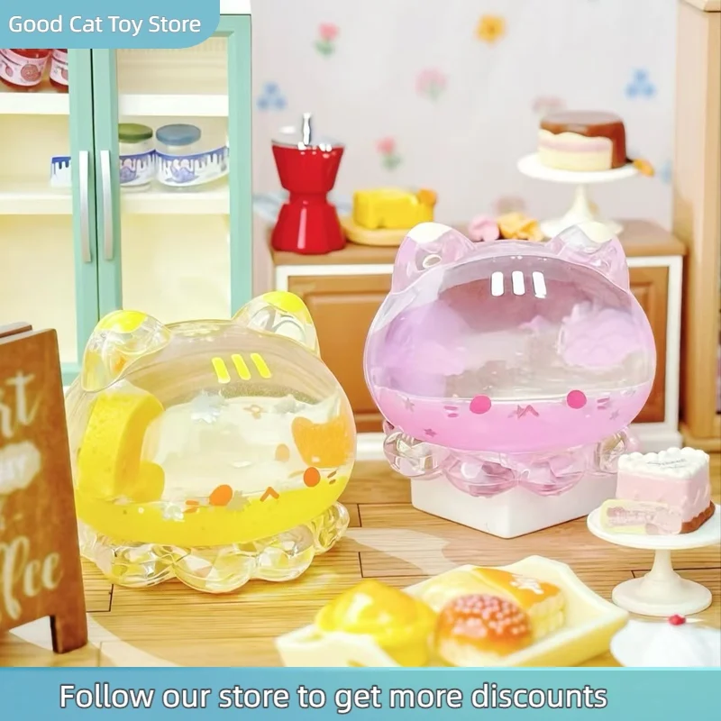 Caja Misteriosa de la Serie Food Battle: Mousse de Fresa, Set Completo con Mini Figura de Pulpo de Gelatina, Juguete Coleccionable de Vinilo Kawaii, Decoración de Escritorio