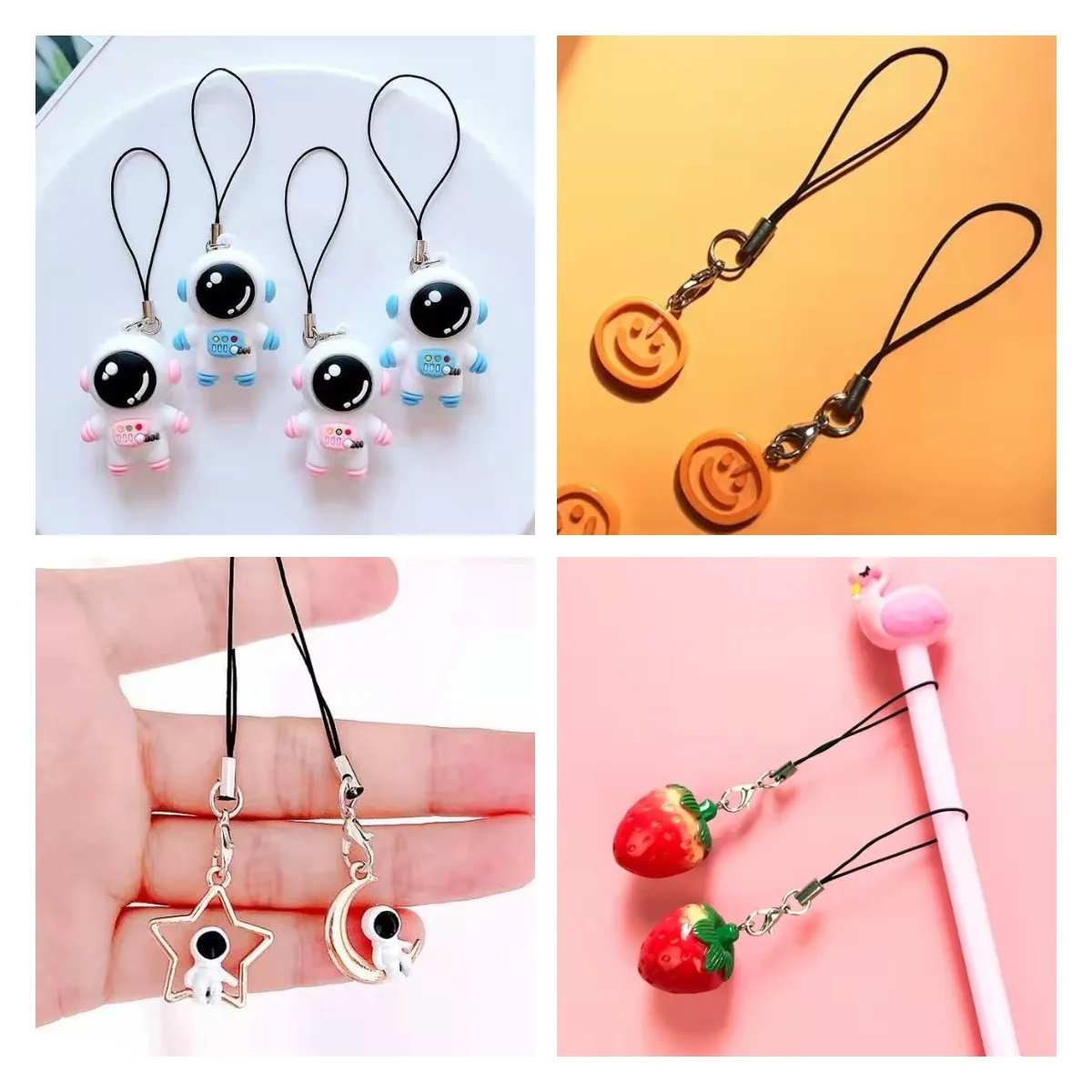 iYOE wielokolorowy przewód nylonowy z zapięciem homara brelok smycz lina łącząca gwint dla majsterkowiczów Craft torba dla lalek Making biżuteria — zdjęcie 4