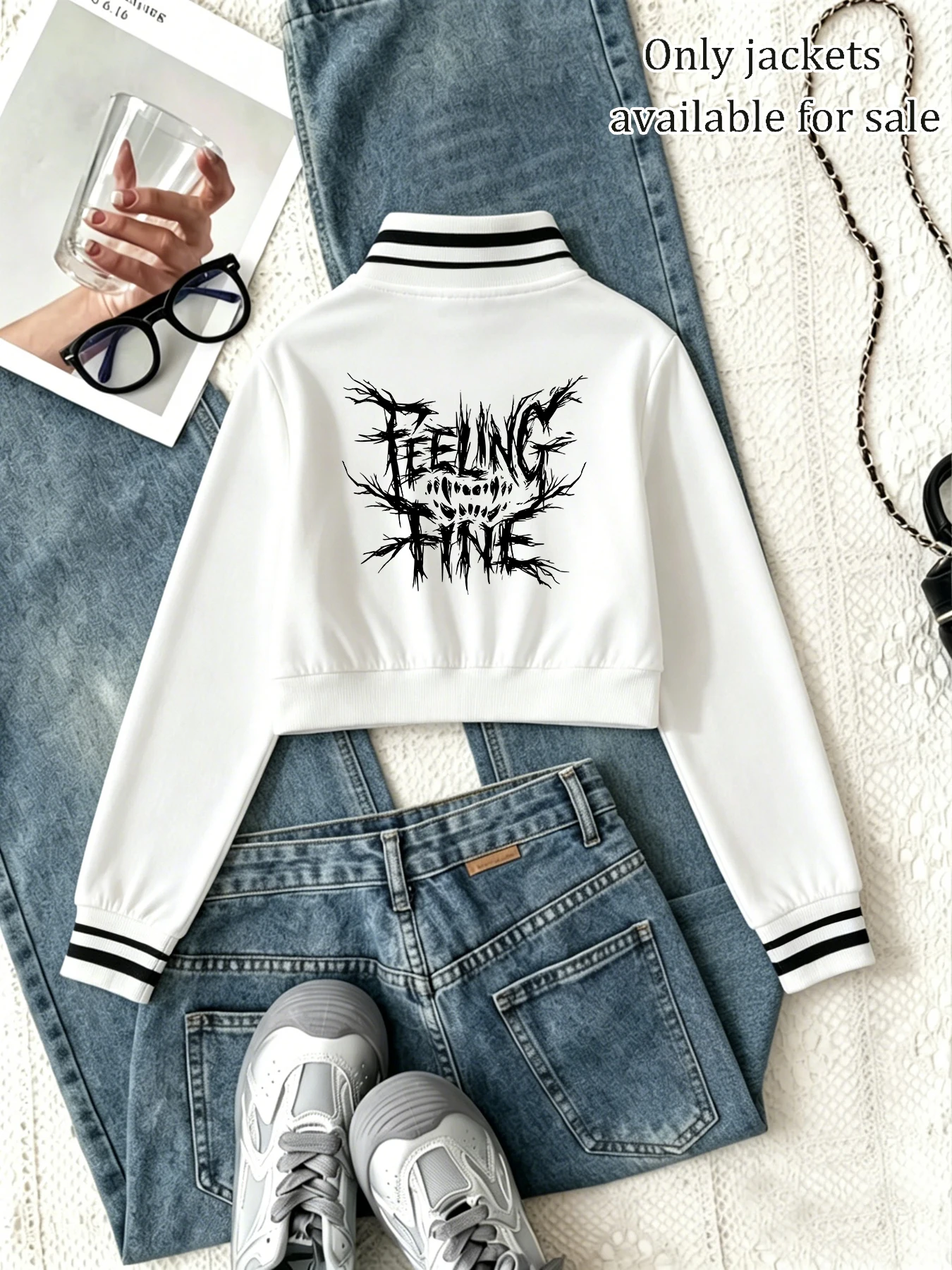 Y2K Women's Gothic Zip-Up Jacket Autumn/Winter Long-Sleeve Jacket  Stylish and Versatile Suitable for Everyday Wear
