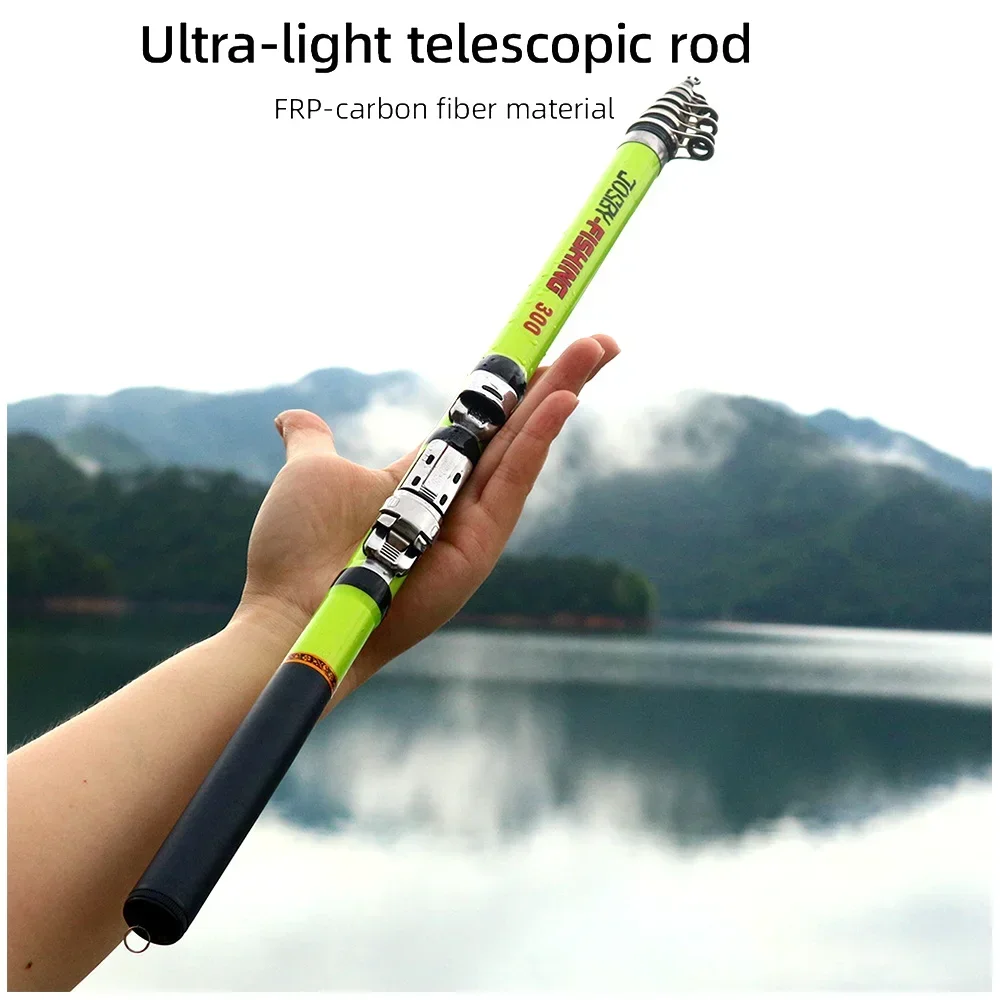 

Прочное спиннинговое рыболовное удилище из углеродного волокна, телескопическое фидерное удилище для ловли карпа, 1,5 м, 1,8 м, 2,1 м, 3,0 м, М, аксессуары для путешествий