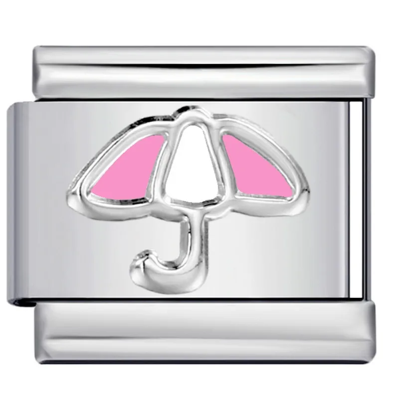 Изысканный-и-модный-новый-красочный-капельный-зонтик-с-узором-итальянская-цепочка-подвеска-подходит-для-модульного-браслета-из-нержавеющей-стали-диаметром-9-мм