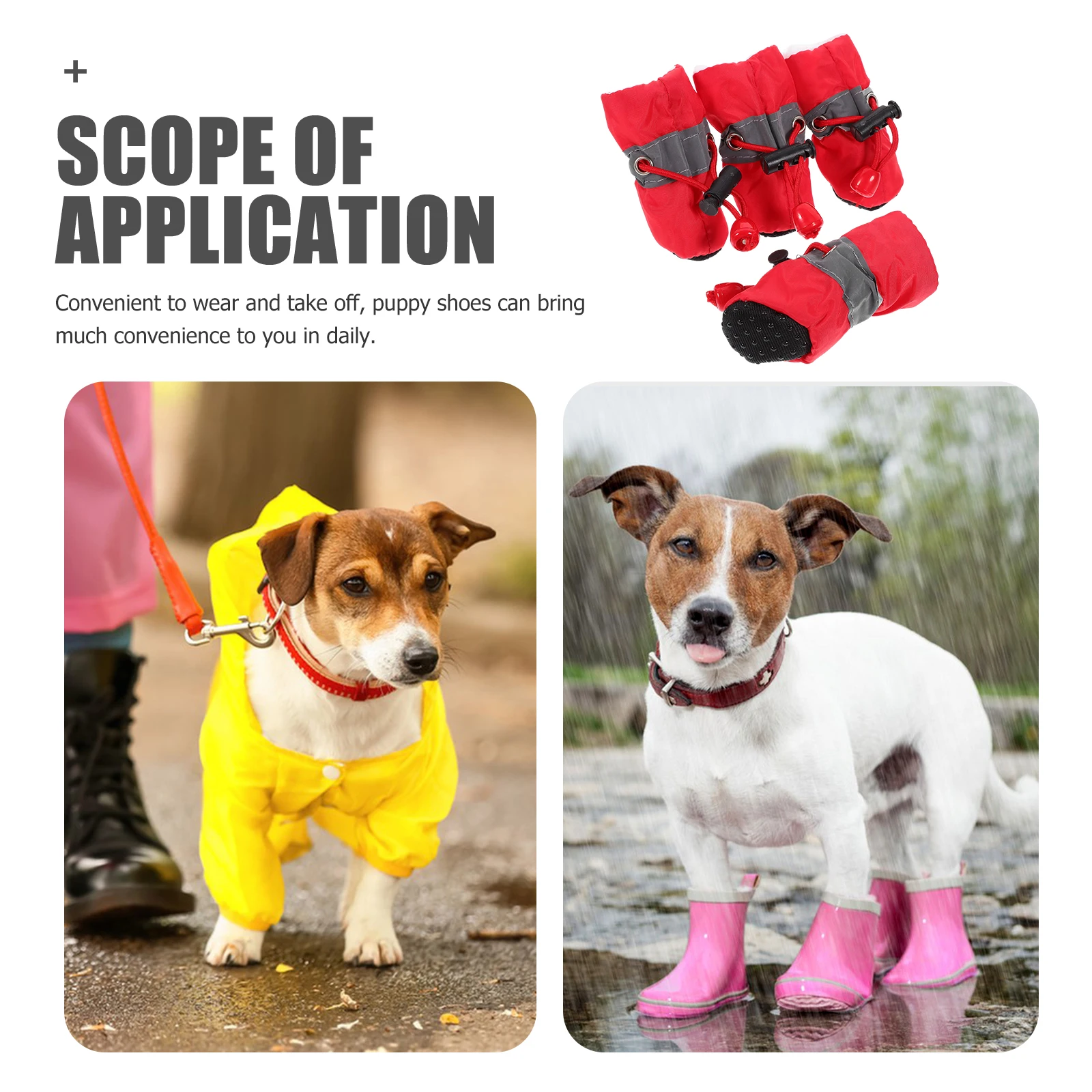 

Pet Shoes Rain Boots for Puppies Puppy Outdoor Dog Foot Protector Snow Non-slip Covers