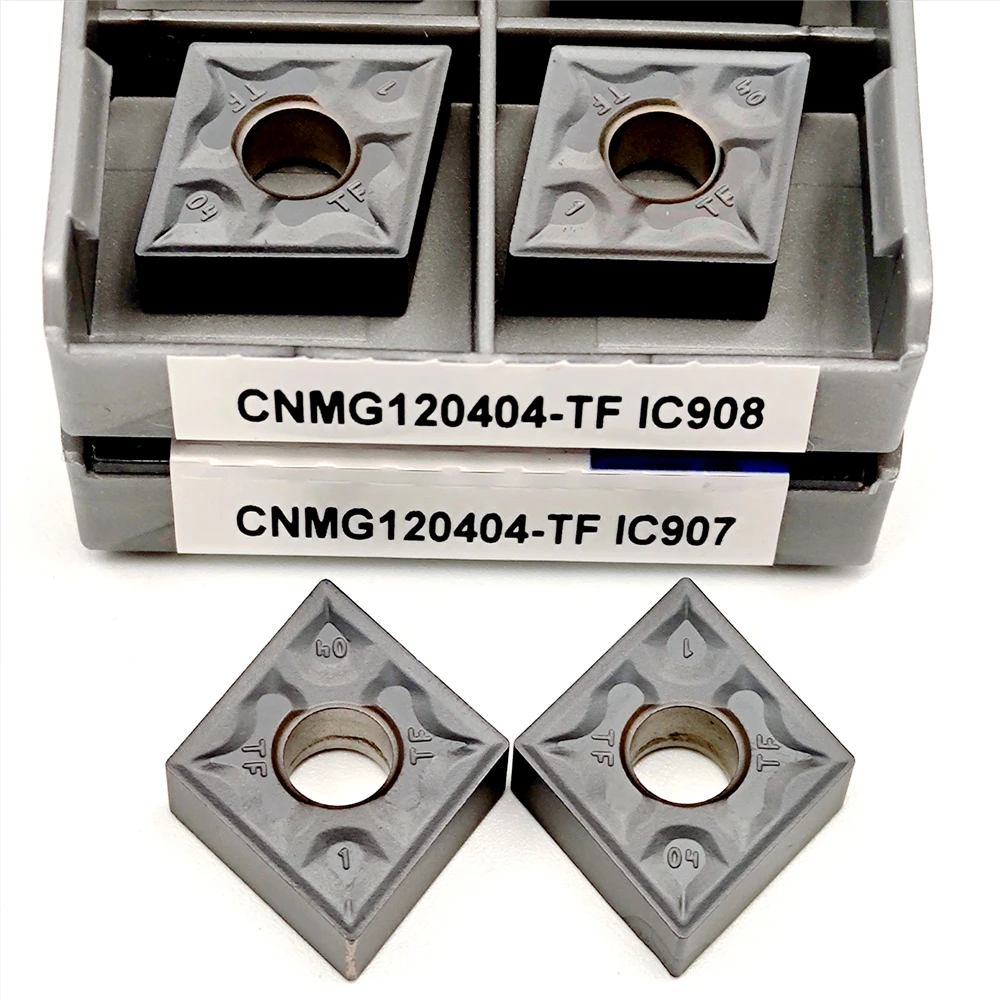CNMG 120408   CNMG 120404   Sisipan Pembubutan Karbida IC908 IC907 Alat Bubut CNC Sisipan Pemotong Berkualitas Tinggi untuk Pembubutan Eksternal