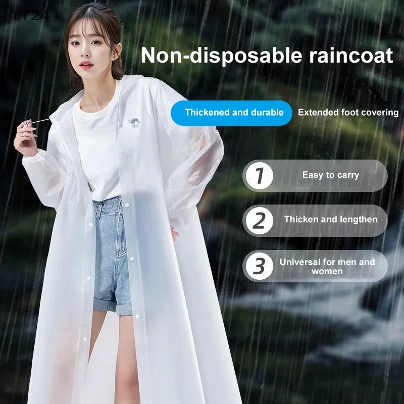 Wasserdichter Regenmantel für Erwachsene, Reisen, modische Regenmäntel, Outdoor, tragbar, leicht, Kleidung, wiederverwendbarer Poncho, Regenbekleidungszubehör