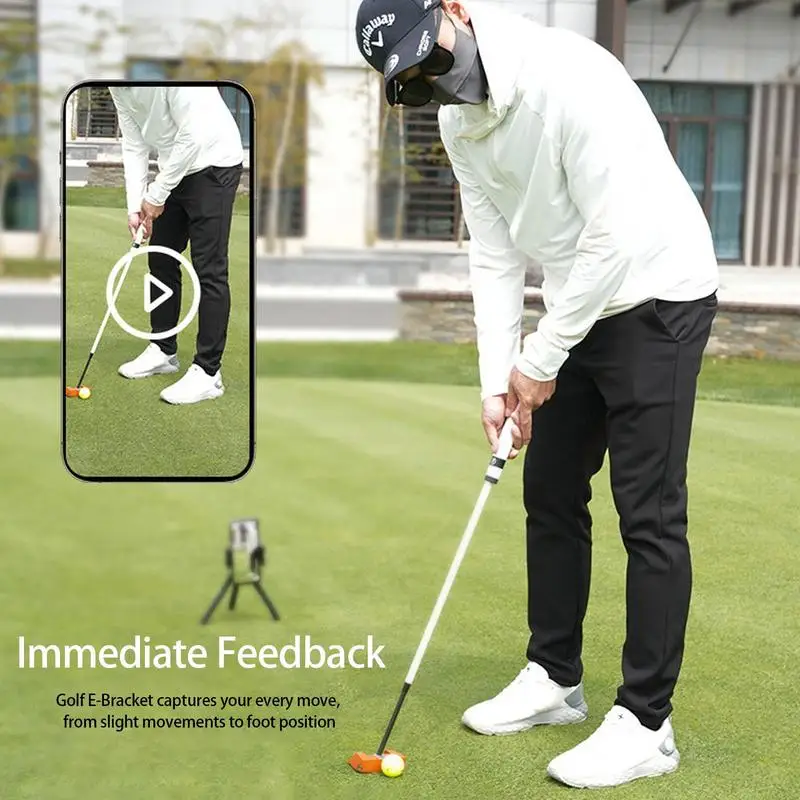 Golf Phone Stand Golf Swing Recorder Holder Standing Phone Tripod With Wireless Remote For Record Golf Swin Selfie Photo Live