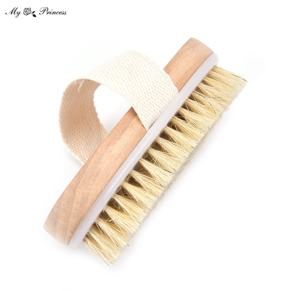 1 Pc Wet Dry Skin Body Natural Bristle Brush Soft SPA Brush Bath Massager Home Worldwide Store