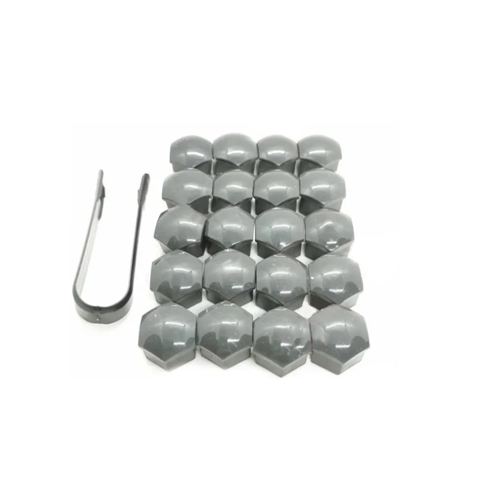 20pcs Car Wheel Nut 1Caps Auto Tyre Hub Screw 17mm Decoration Cap Anti-Rust Protection Cover Modified Accessories