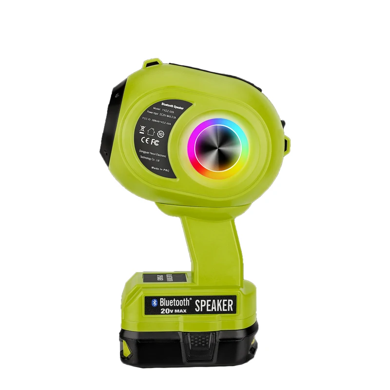 Portable Wireless Bluetooth Speaker BT5.3 Bluetooth Technology Compatible with For Makita/Milwaukee/DeWalt/Ryobi 18V/20V Battery