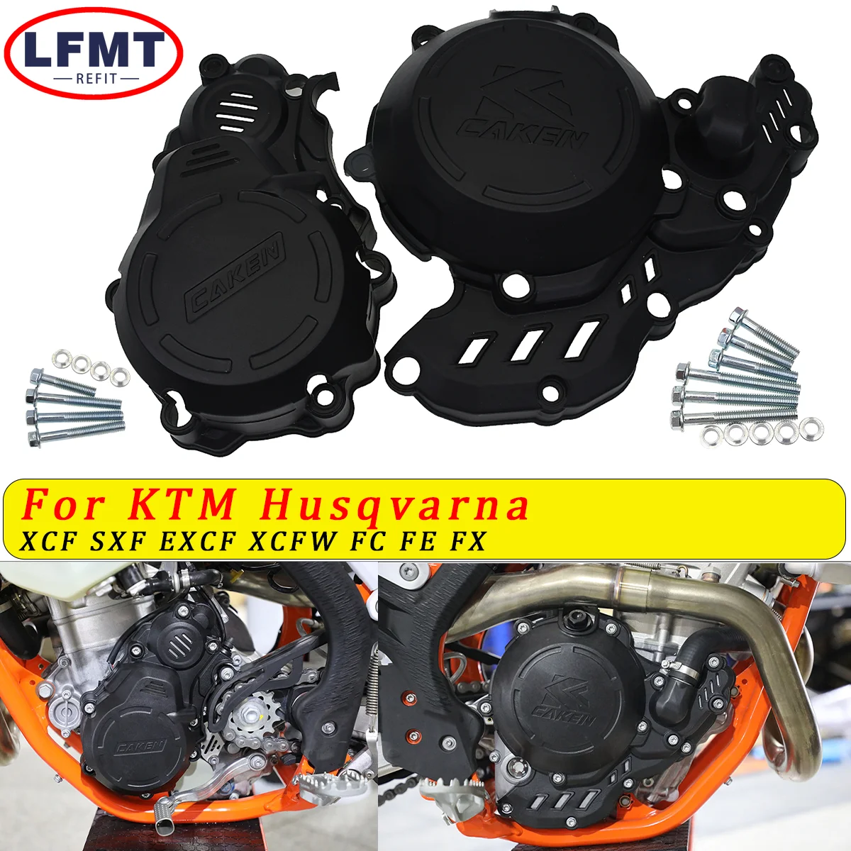 Motorcycle Clutch Protector Ignition Guard Cover For KTM EXC-F 250 350 XCF-W FREERIDE 4T 2017-2022 For GAS GAS EC 250F 350F 2023