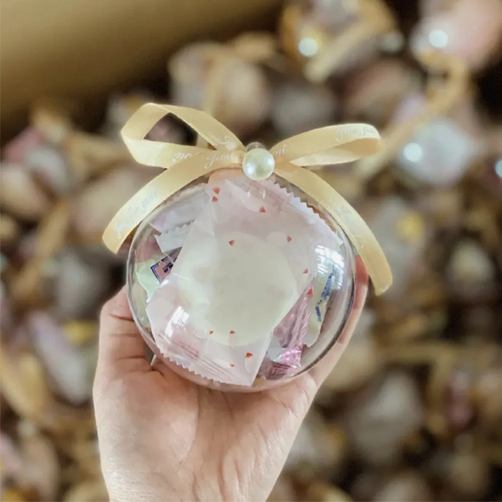 

25 шт. многоразовых прозрачных пластиковых шариков для торговых автоматов, упаковка для губной помады, подарки на свадьбу, день рождения, для рукоделия, наполняемые