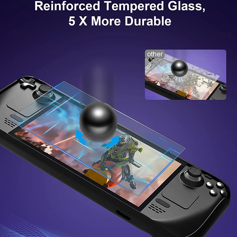 الترا Hd 9h صلابة خفف من الزجاج فيلم و 6 قطعة تراكباد حامي 8 في 1 مكافحة الأزرق ضوء سطح السفينة البخار حامي الشاشة 2 قطعة