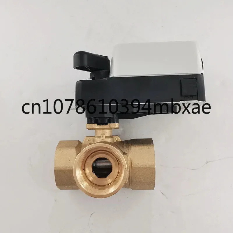 PN20 bar 220V AC 0-10V control 3 way brass motorized control ball valve G11/2