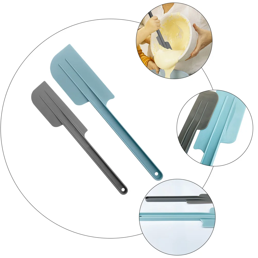 

2 pcs Cream Scraper Premium Non-Toxic Pp Baking Tool For Cake Chocolate Dough Scraping Household Kitchen Utensils Multipurpose