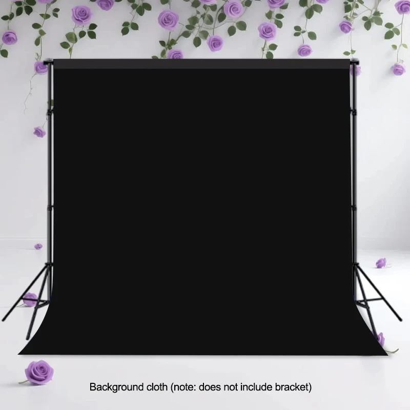 

Pure black background cloth suitable for photography studios, video recording, washable and easy to clean