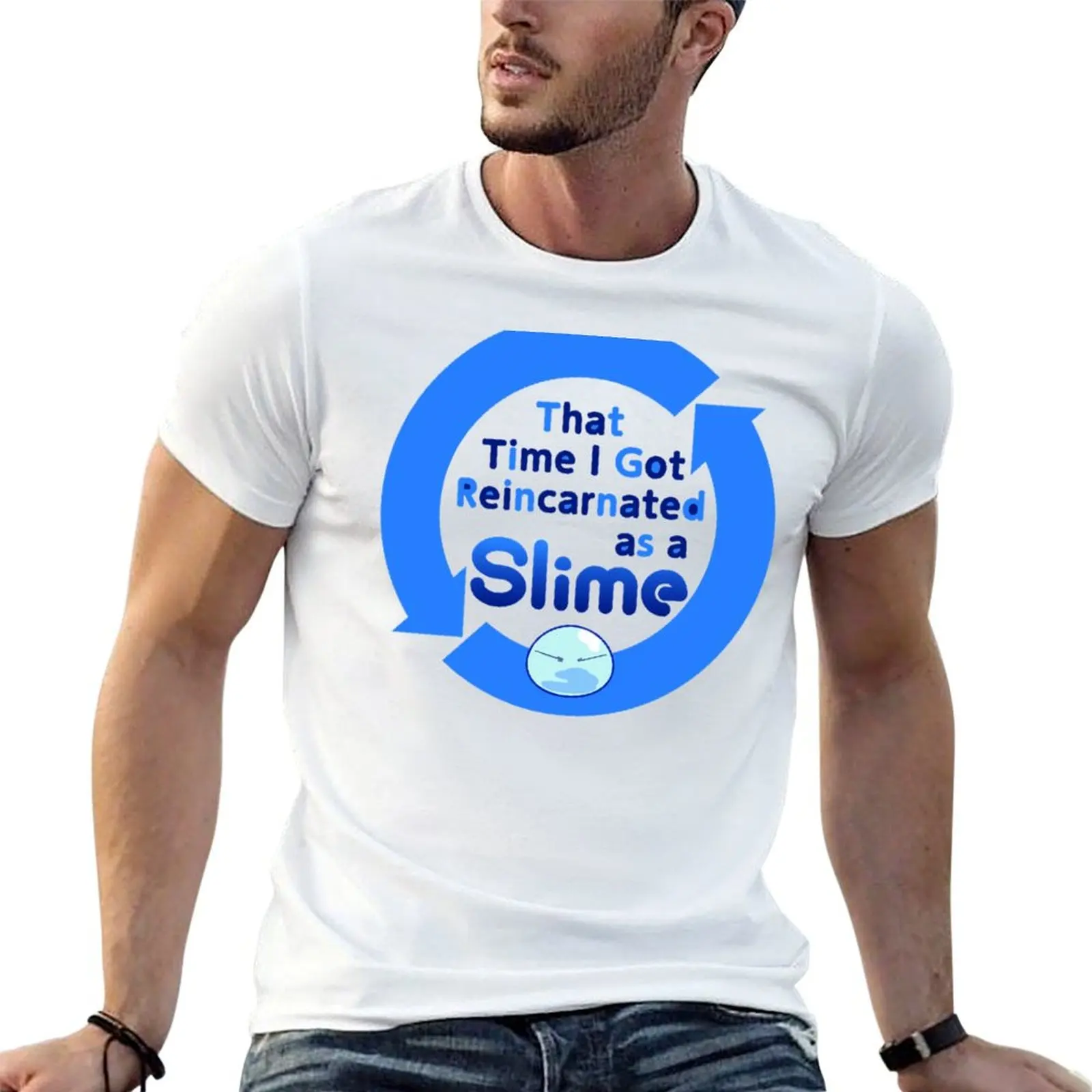 

the time i got reincarnated as a slime T-Shirt t shirts with prints man t shirts cotton T-Shirt