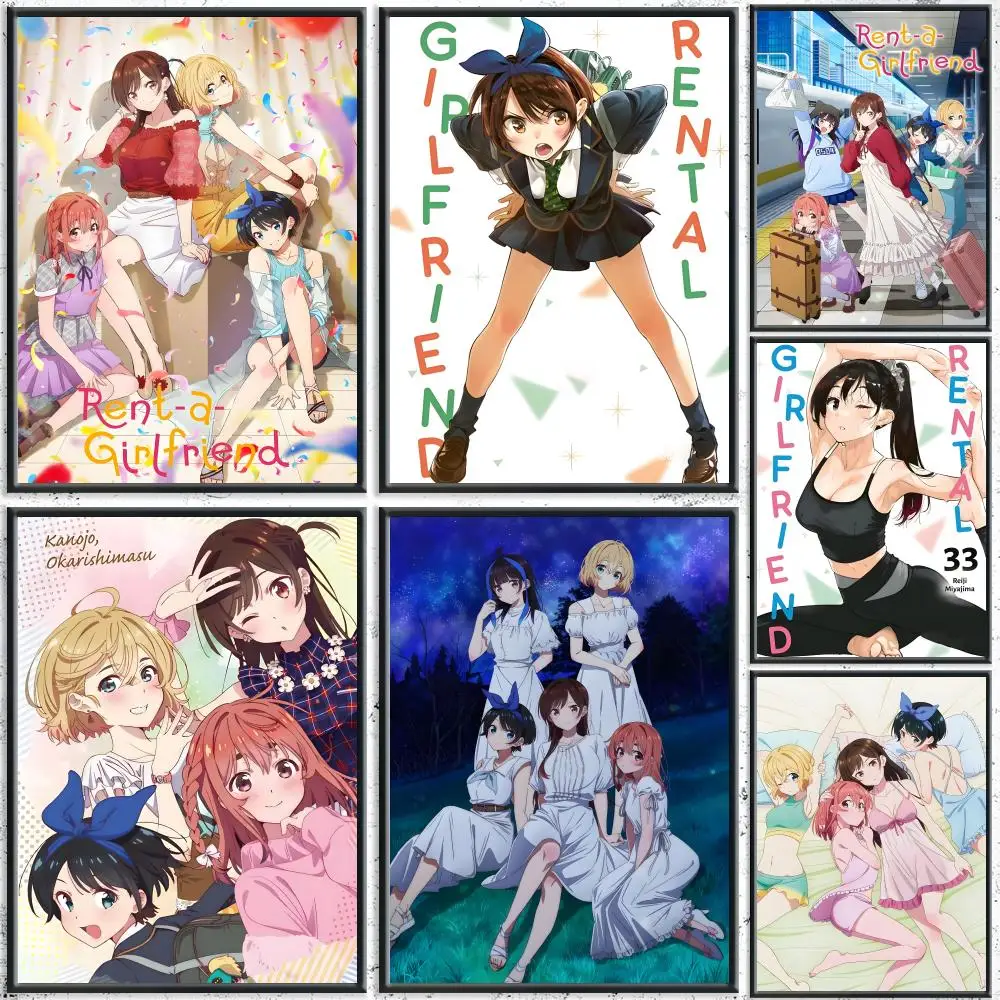 anime Rent-A-Girlfriend Poster HD Waterproof Self-Adhesive W