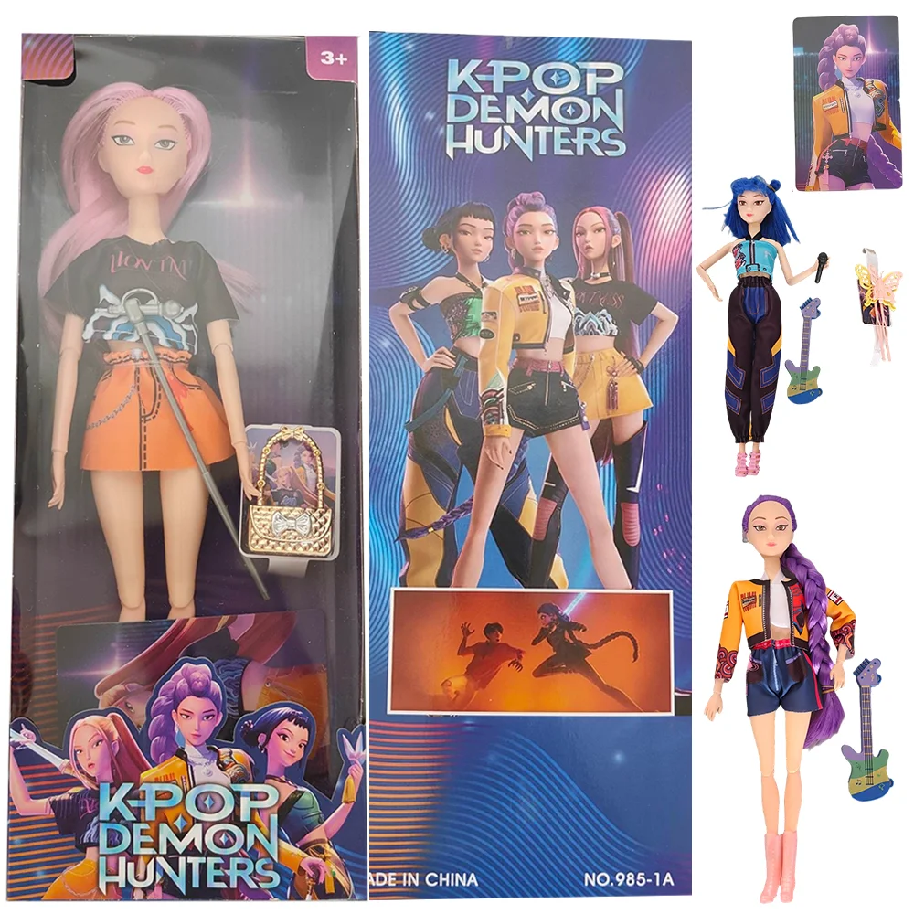 

High Quality Demon Hunters Doll Toys Rumi Mira Zoey Action Figure Toy Beautiful Princess Plastic DIY Toy Girls Christmas Gift