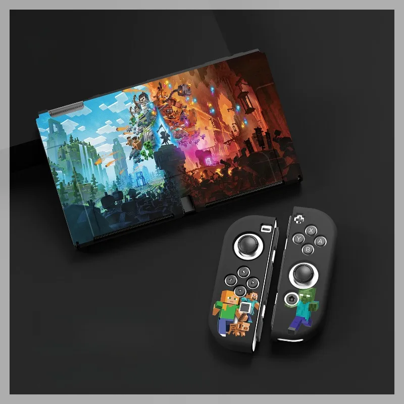 Minecraft Protector Case for Nintendo Switch OLED Anime MC Game Cover for Switch Ns Joy Con Joycon Drop-resistant Accessories