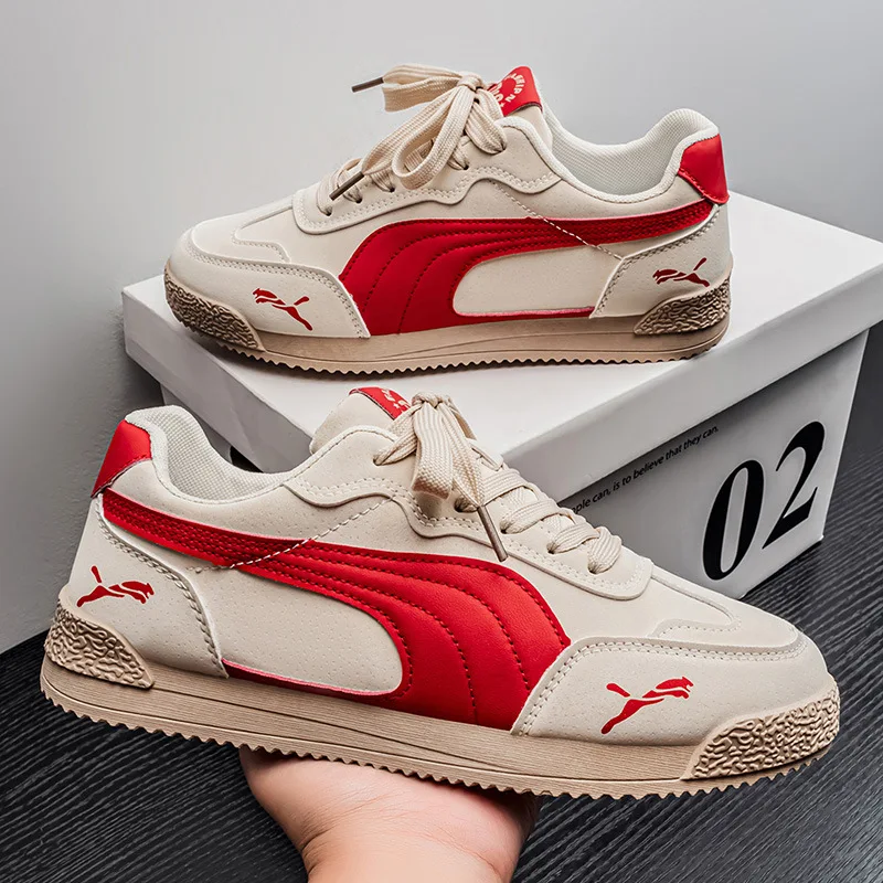 Мужские кроссовки большого размера, осенние роскошные дышащие удобные спортивные туфли с низкой посадкой, модные винтажные нескользящие уличные повседневные туфли на плоской подошве