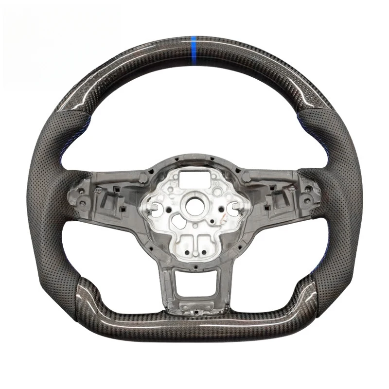 For Golf 7 GTI carbon fiber steering wheel modification, cross-border supply, one-piece drop-shipping steeri