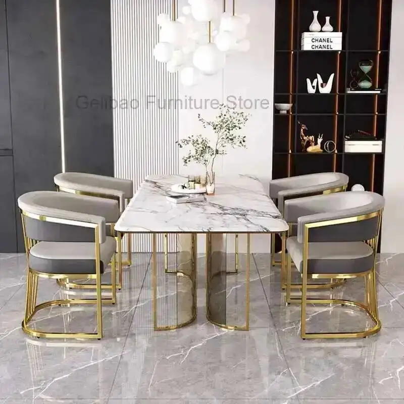 Room Living Chairs Luxury Dining Century Nordic Party Accent Throne Dining Chair Dressing Lounge Waiting Stoel Home Furniture