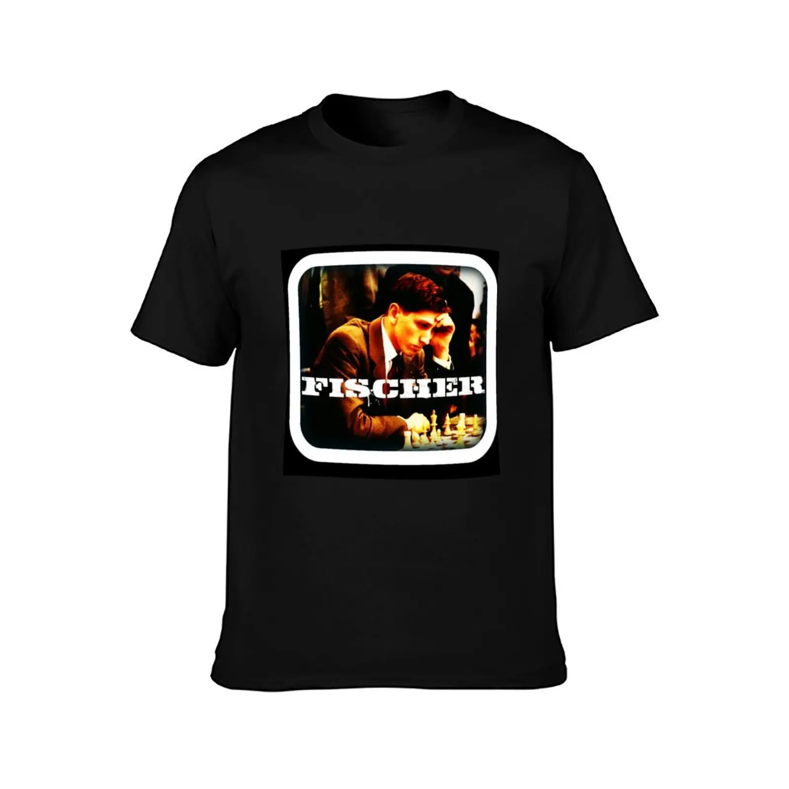 American Chess Grandmaster Bobby Fischer T-Shirt Simple Print Design T-Shirt