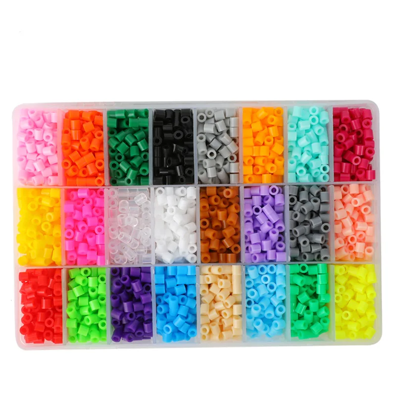 Perler Beads Kit 5mm Kit Hama Beads Creative 3D Puzzle Full Set with All Accessories Ironing Handmade Beads Toy Gift