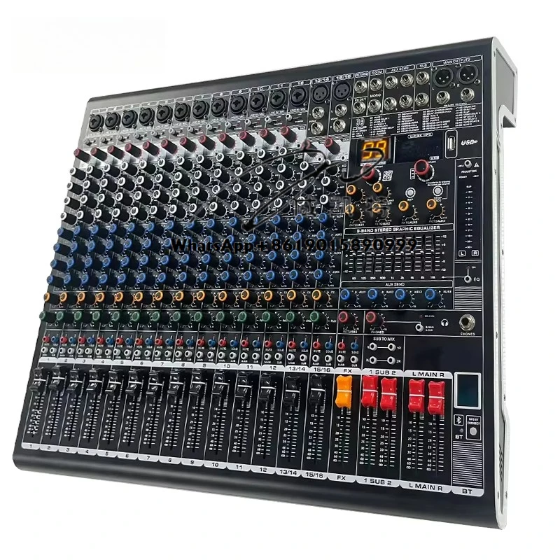 

Professional Powered Mixer 16 Channels Digital 99 DSP Live Sound System Dj Controller Audio Mixing Console 16 Channel Mixer