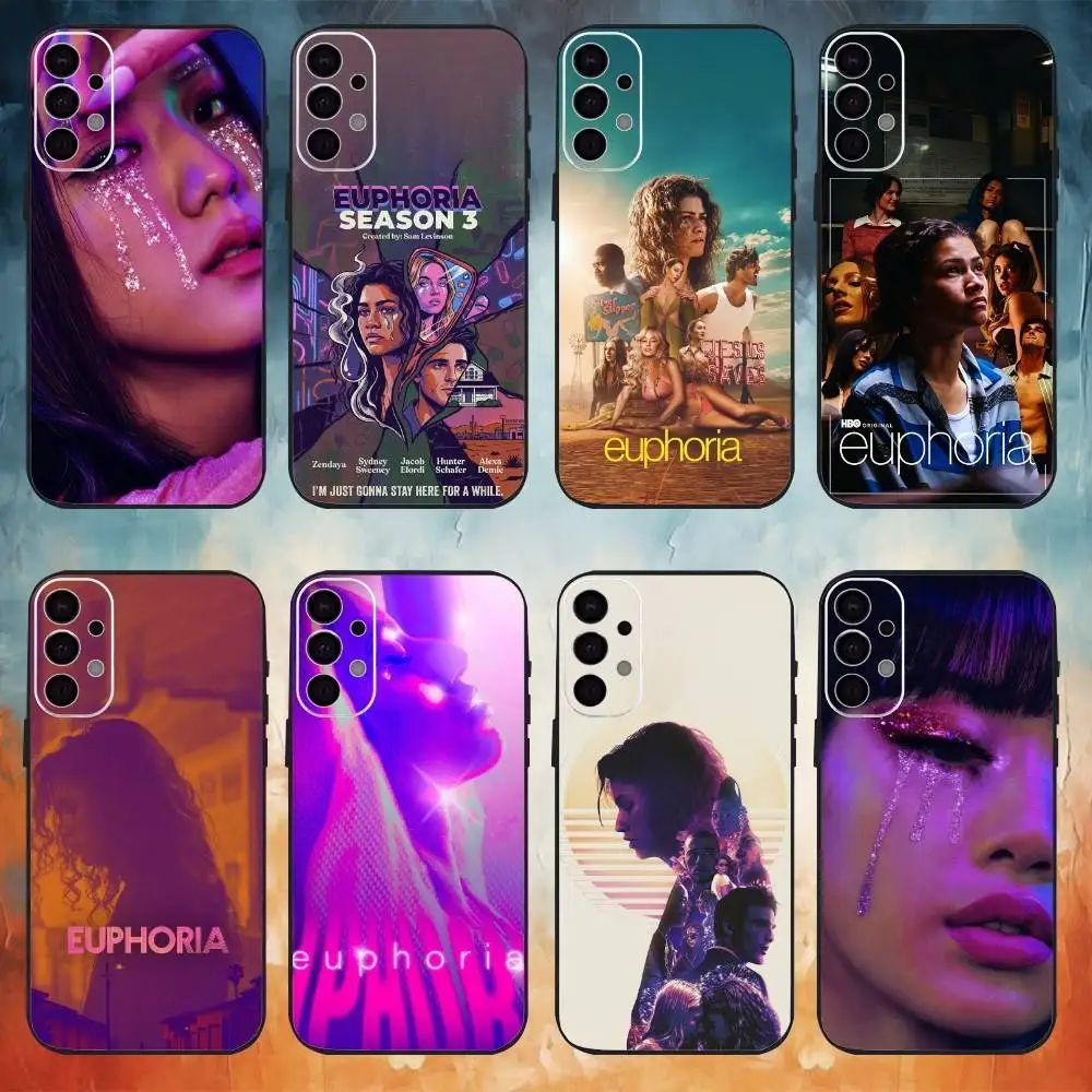 Hot TV E-Euphoria  Phone Case For Samsung S26,25,24,23,22,30,21,10,9,Ultra,Plus,Lite Black Soft Case