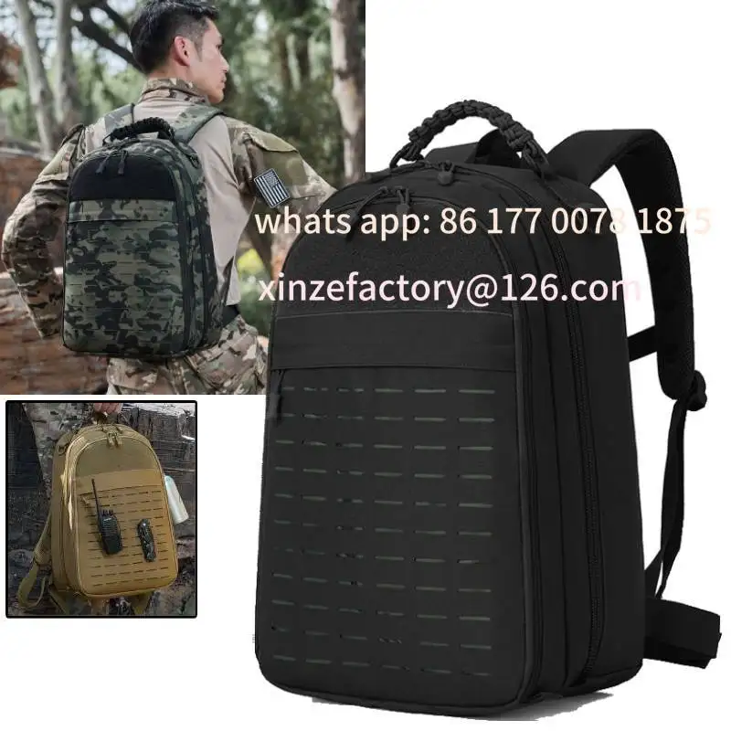 Customizable Men's Tactical Hiking Backpack Molle Climbing Rucksack Outdoor Trekking Camping Cycling Bag Equipment Storage