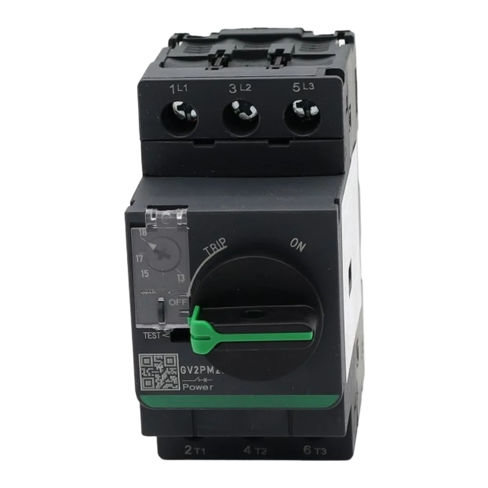 

Автоматический выключатель защиты двигателя серии GV2PM с термомагнитным выключателем и ручкой для точного управления и компактного дизайна