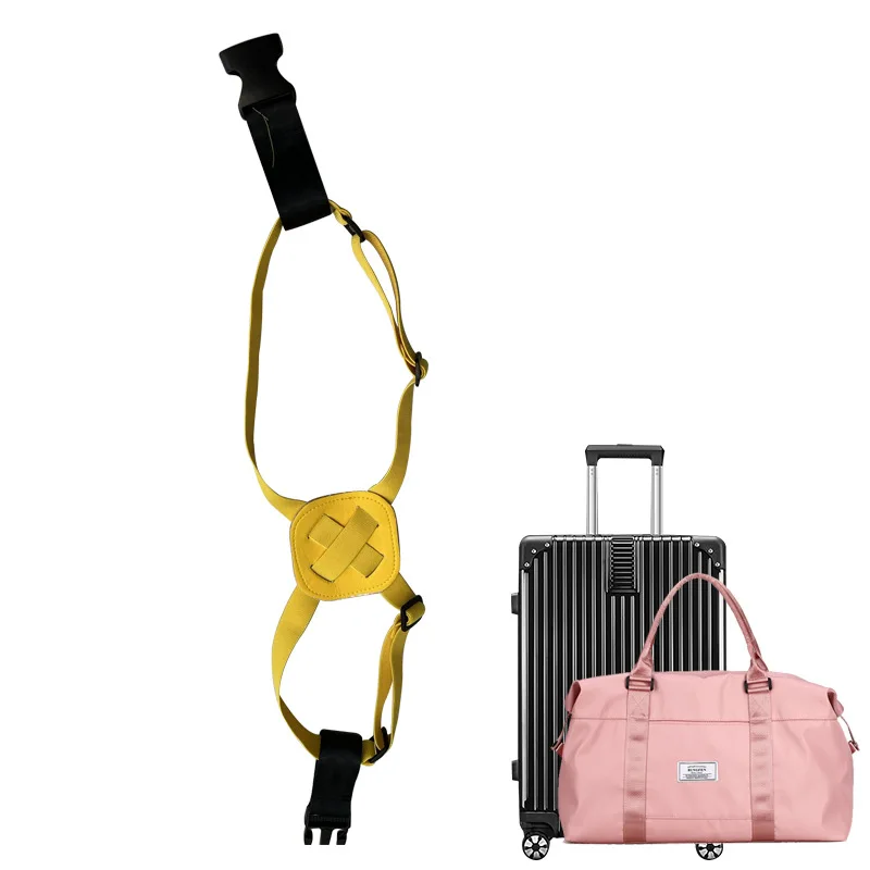 حزام الأمتعة مطاطا قابل للتعديل حقيبة التعادل الربط الشريط الأمتعة تحديد حزام آمن مكافحة سرقة حزام التجميع للسفر #6