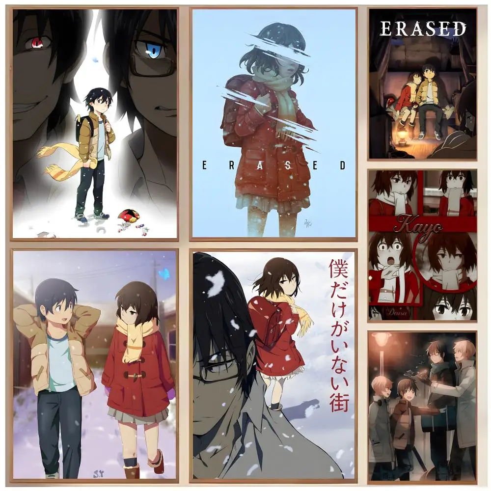 anime mystery E-Erased Poster  Classic Home Interior Design & Modern Wall Decor Art Collection