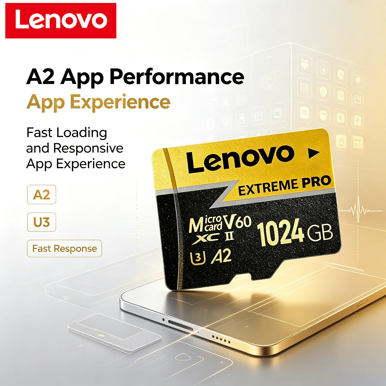Lenovo Extreme Pro SD Card High Speed Micro SD Card for Nintendo Switch DJI Drone U3 V60 Stable Performance SD Memory Card